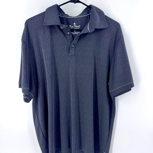 Nat Nast Charcoal Polo Shirt for Men - Picture 1 of 6
